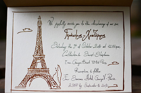 Destination Baptism Invitations